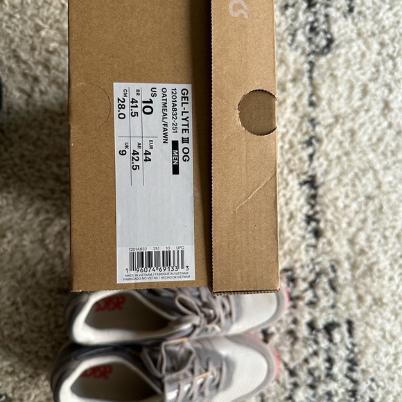 ASICS GEL-LYTE III OG OATMEAL FAWN w/box & extra laces (Men's 10.5, Worn Twice) - Picture 10 of 11